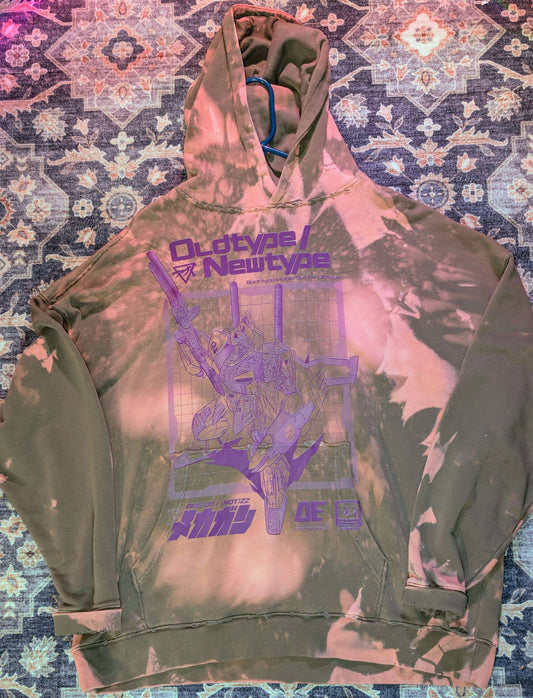 The "Proto-Type" Acid-Wash Heavyweight Hoodie (2XL)