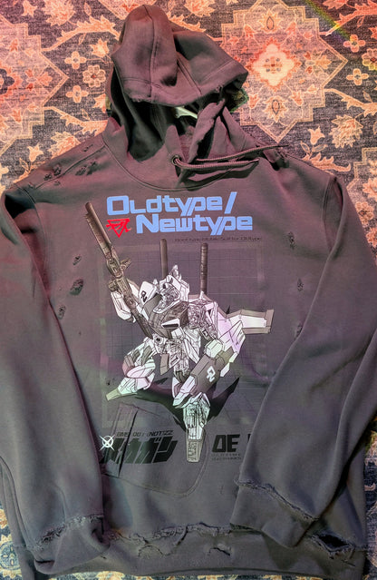 The "Black-Ops" BMS-001 (NOT)ZZ Heavy Distressed Hoodie (2XL)